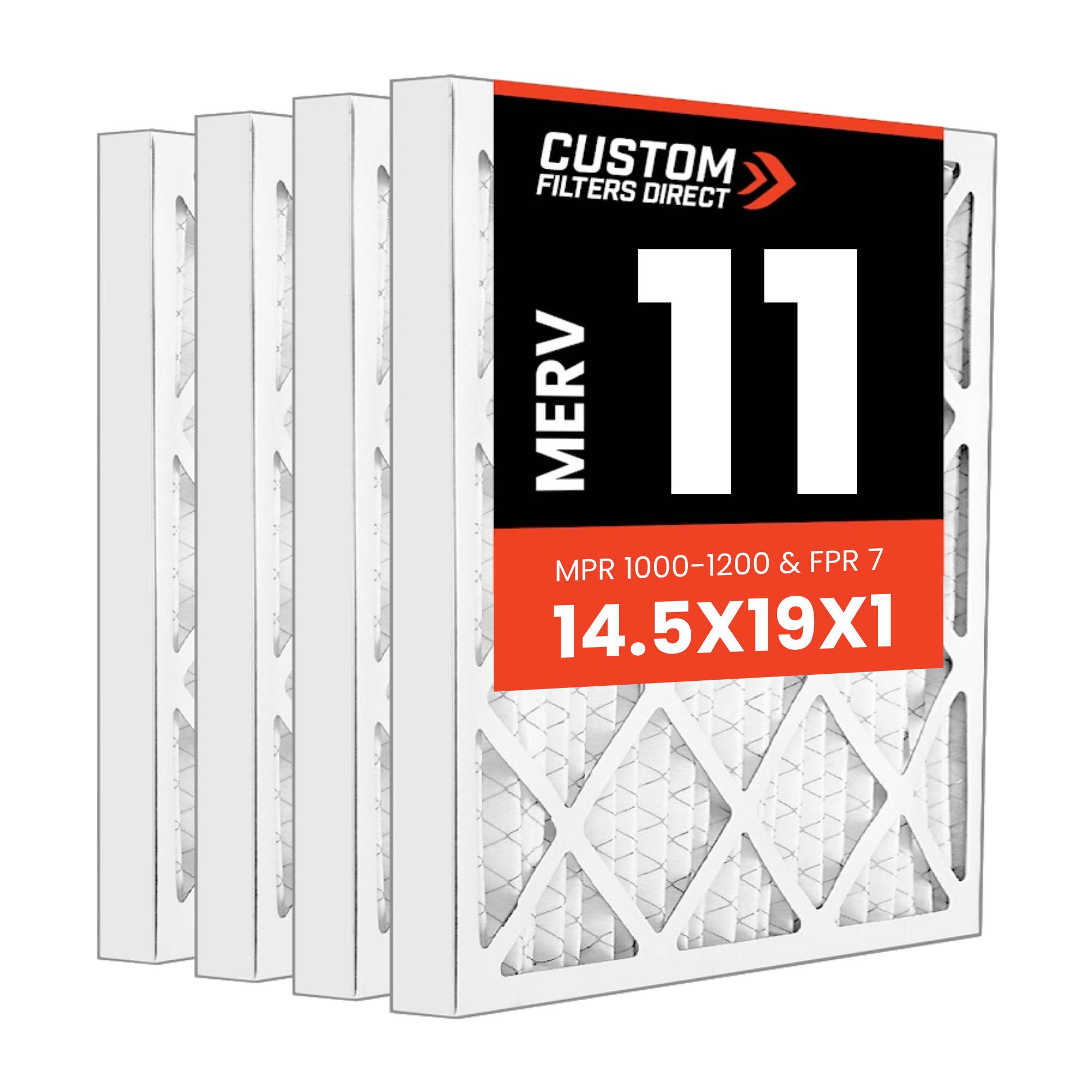 Custom Filters Direct 14.5x19x1 MERV 11 Air Filter | Custom Filters Direct